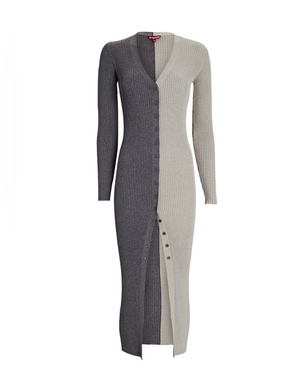 New STAUD Shoko Color Blocked
Cardigan Sweater Dress - Picture 1 of 14